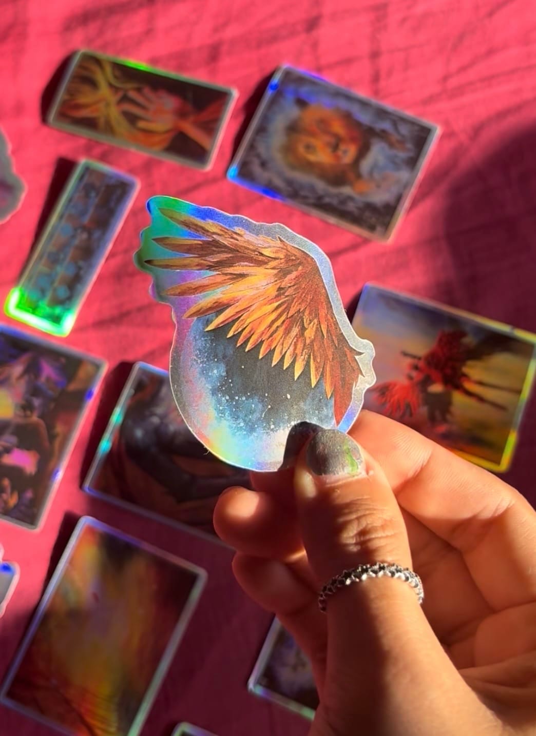 "Prosperity and Protection" Holographic sticker