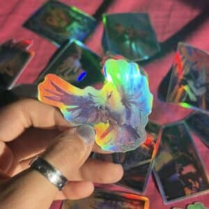"Holy Spirit" Holographic Sticker