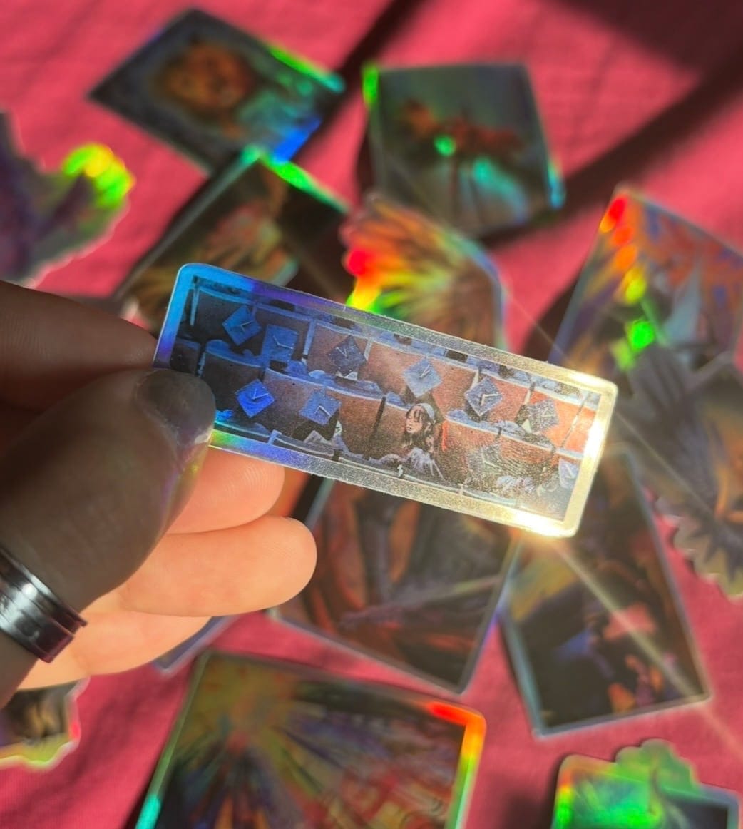 "Not my time, but His" Holographic Sticker