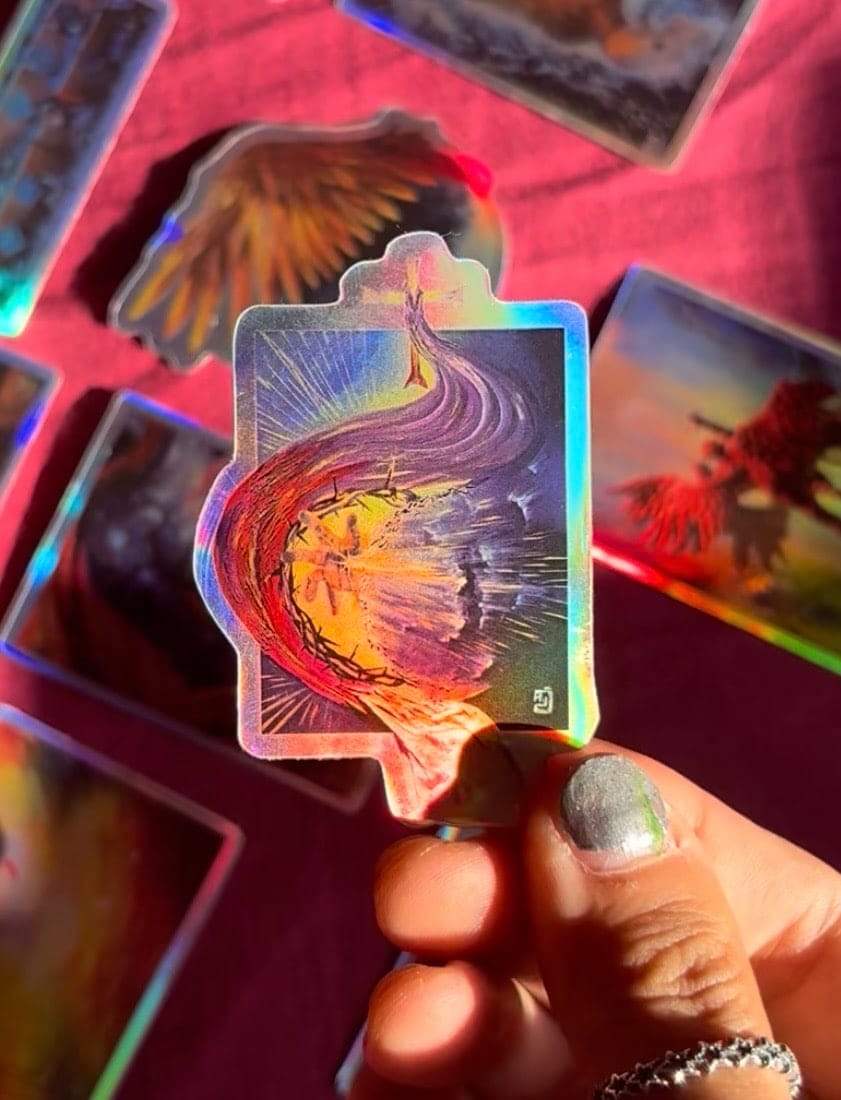 "The Three Days" Holographic Sticker