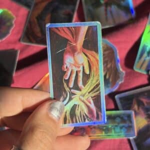 "The Touch that Saves" Holographic Sticker